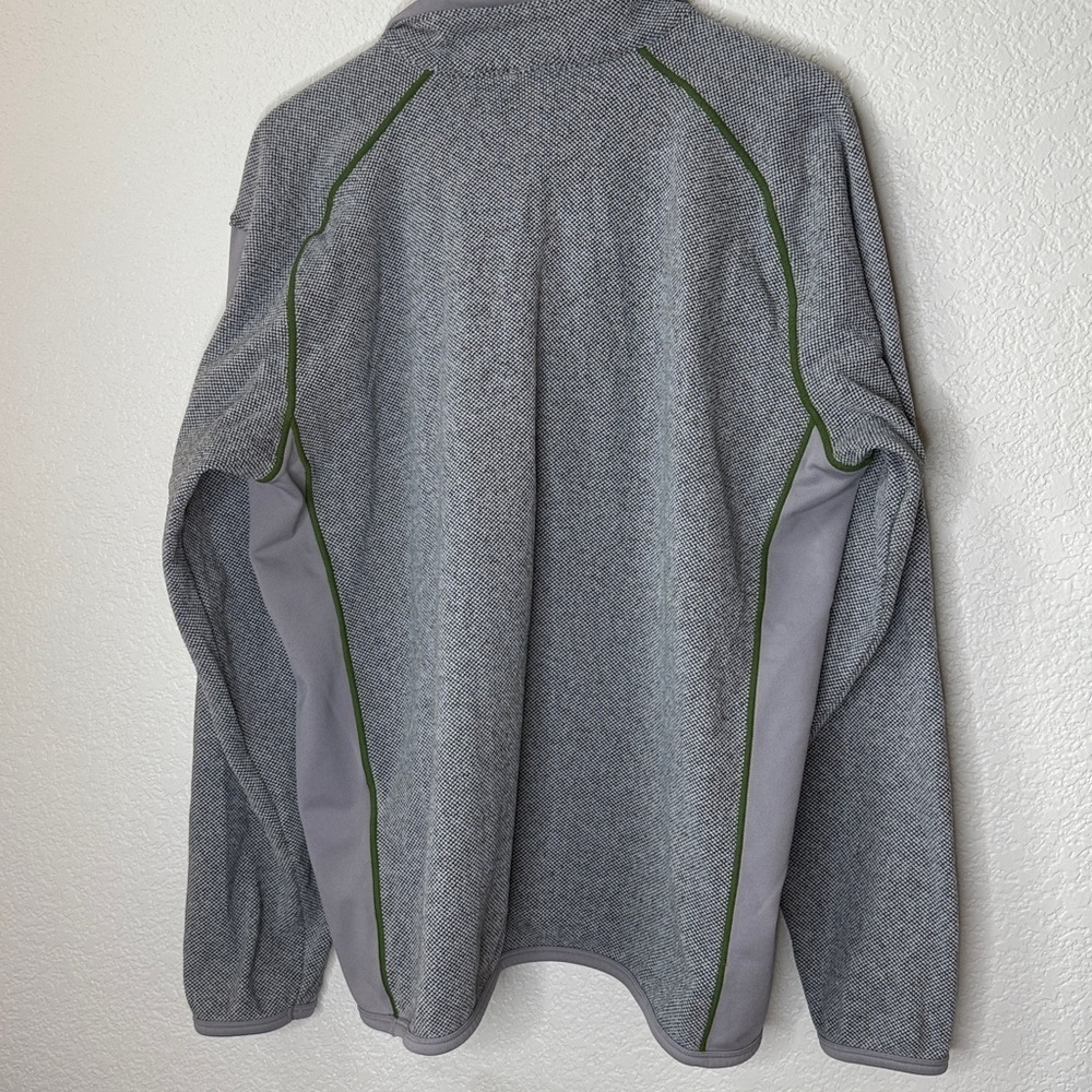 Merrell Mens Quarter Zip Sweater Long Sleeve Gray size XLarge - Picture 10 of 10